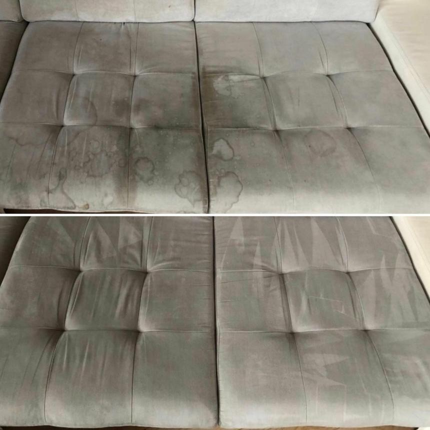 Результат чистки дивана