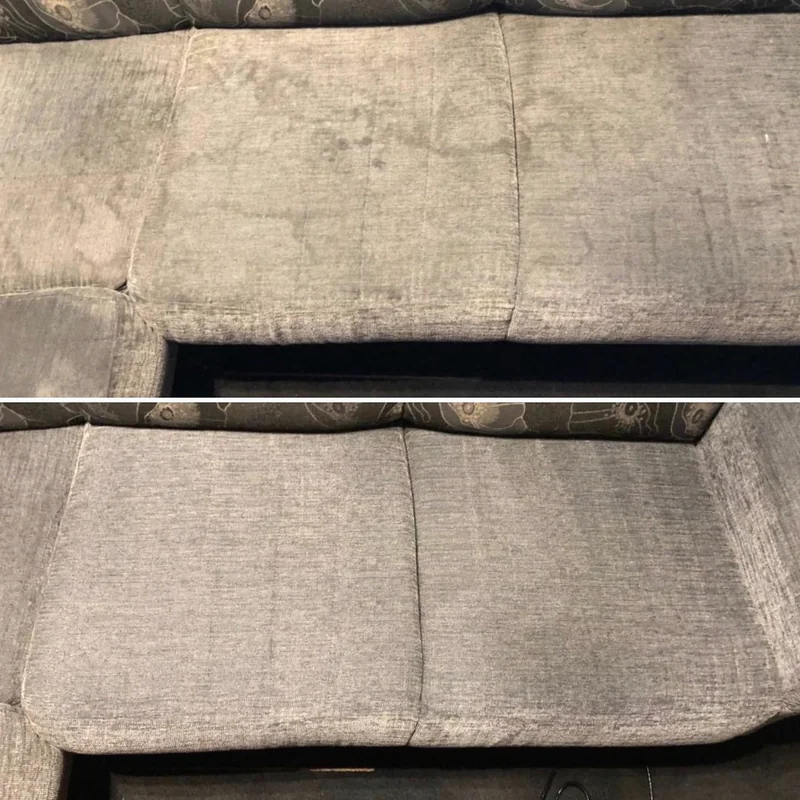 Tulokset kemiallisesta pesusta.